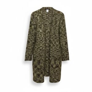 Black and Gold Long Knit Cardigan  Sweater by Jones New York